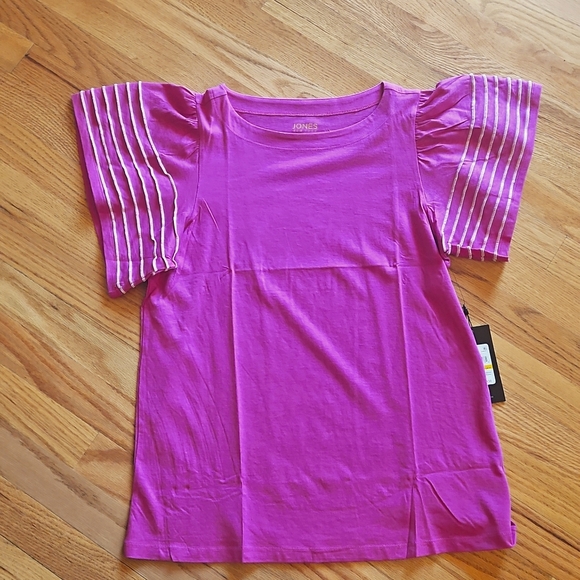 NWT Jones New York, Casual Pink Top, Small - Picture 5 of 7